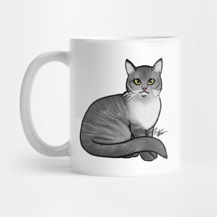 Cat - British Shorthair - Silver Tabby Mug
